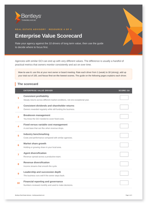 Enterprise Value Scorecard cover