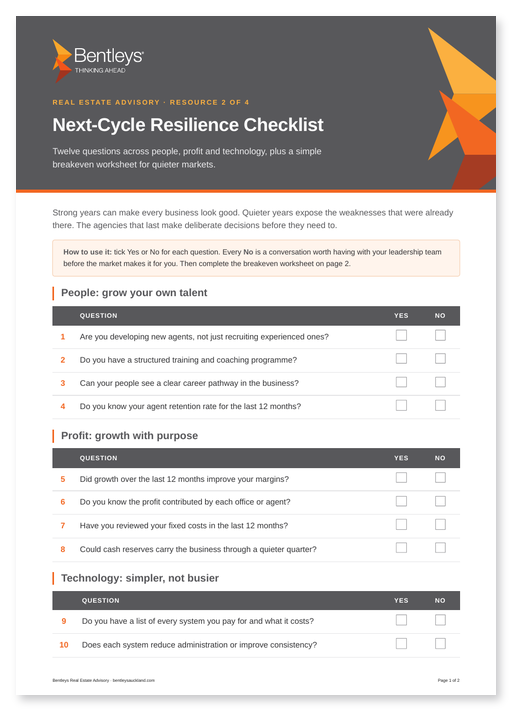 Next-Cycle Resilience Checklist cover